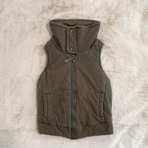 Splendid Cotton Vest Army Green Size S